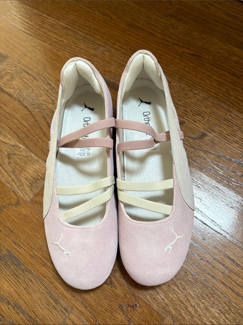 NEW Puma Women's Ortholite Ballet Sneakers - pink suede
